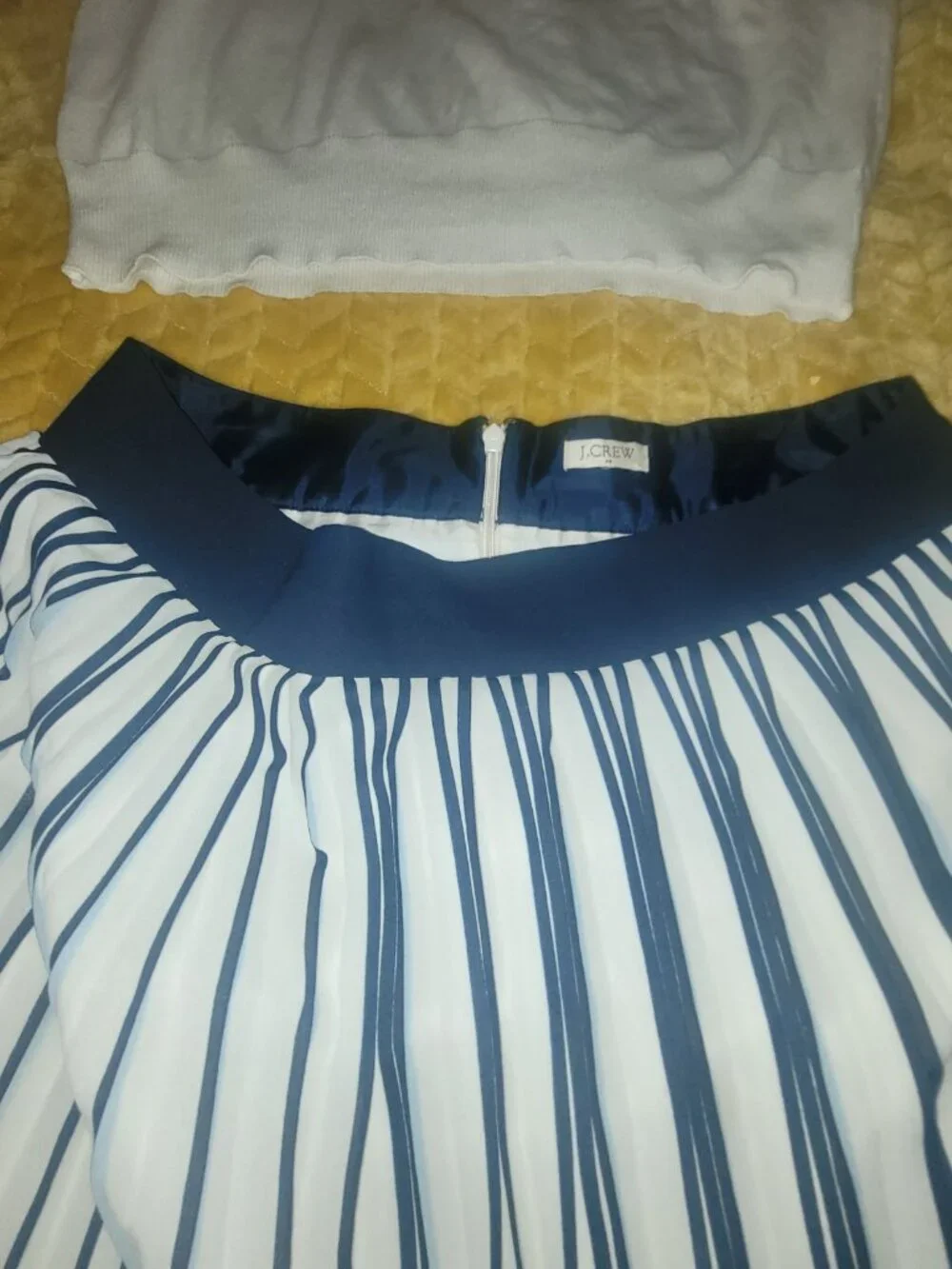 Jcrew pleaded skirt and top